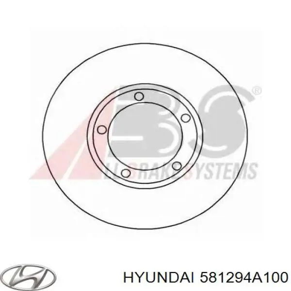 Тормоз дисковый передний Hyundai/Kia 581294A100 цена, от 28.17 USD