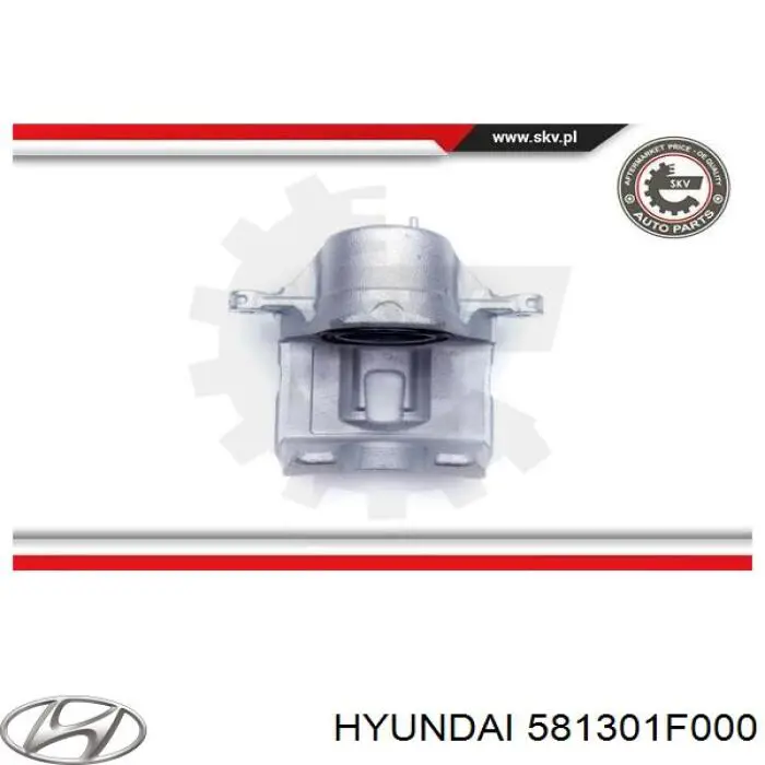 Купить 581301F000 Hyundai/Kia Суппорт тормозной передний правый