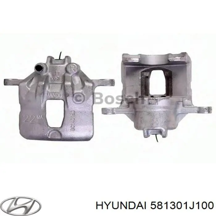 581301J100 Hyundai/Kia суппорт тормозной передний правый