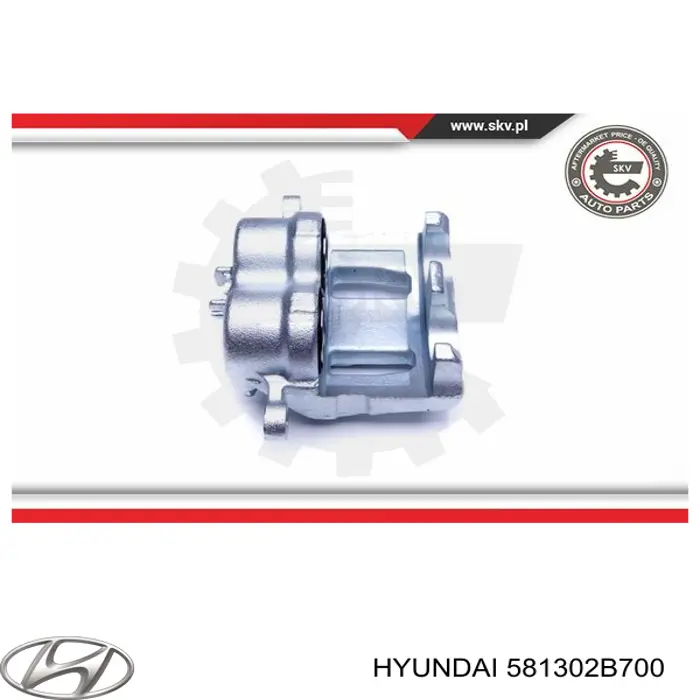 Купить 581302B700 Hyundai/Kia Суппорт тормозной передний правый