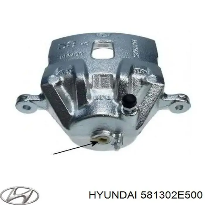 581302E500 Hyundai/Kia суппорт тормозной передний правый