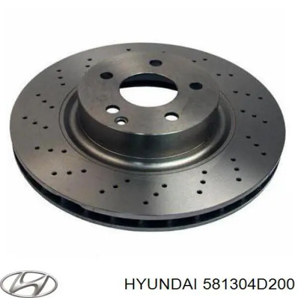 581304D200 Hyundai/Kia Суппорт тормозной, передний, правый