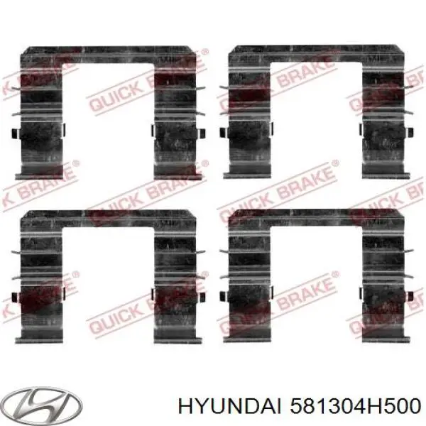 581304H500 Hyundai/Kia suporte do freio dianteiro direito