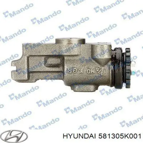Цилиндр тормозной колесный рабочий передний Hyundai/Kia 581305K001 цена, от 76.63 USD