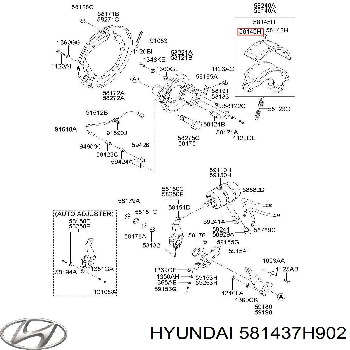 Накладка тормозная передняя (TRUCK) Hyundai/Kia 581437H902