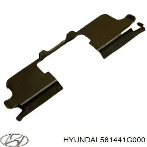 Комплект пружинок крепления дисковых колодок передних Hyundai/Kia 581441G000