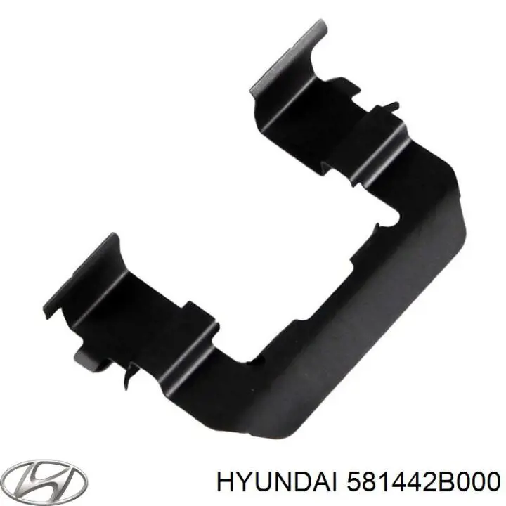 Комплект пружинок крепления дисковых колодок передних Hyundai/Kia 581442B000