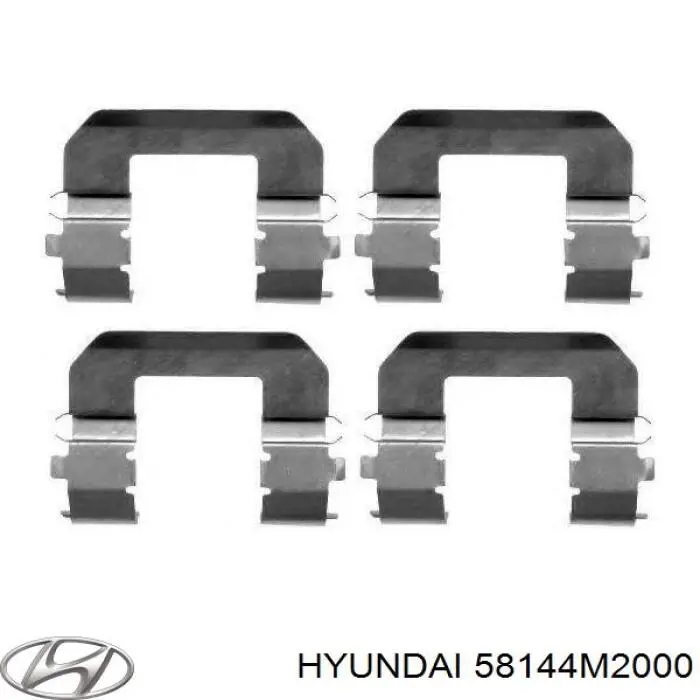 Комплект пружинок крепления дисковых колодок, передних Hyundai/Kia 58144M2000 цена, от 0.85 USD