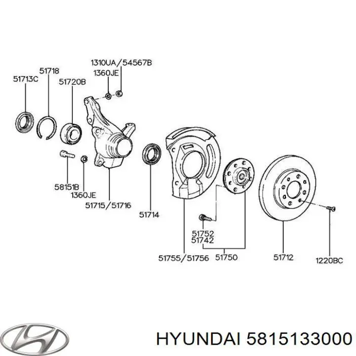 5815133000 Hyundai/Kia 