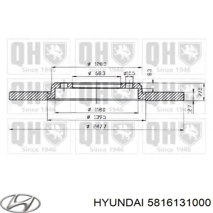 Купить 5171232300 Hyundai/Kia Ротор тормозной