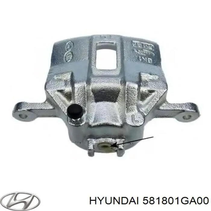 Суппорт тормозной передний левый Hyundai/Kia 581801GA00