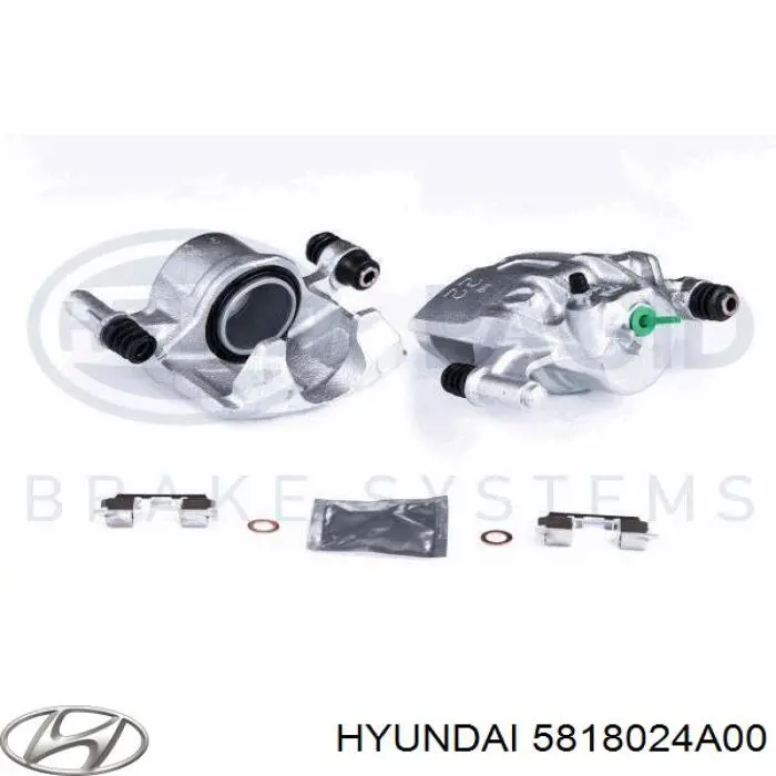 Суппорт тормозной передний левый 5818024A00 Hyundai/Kia