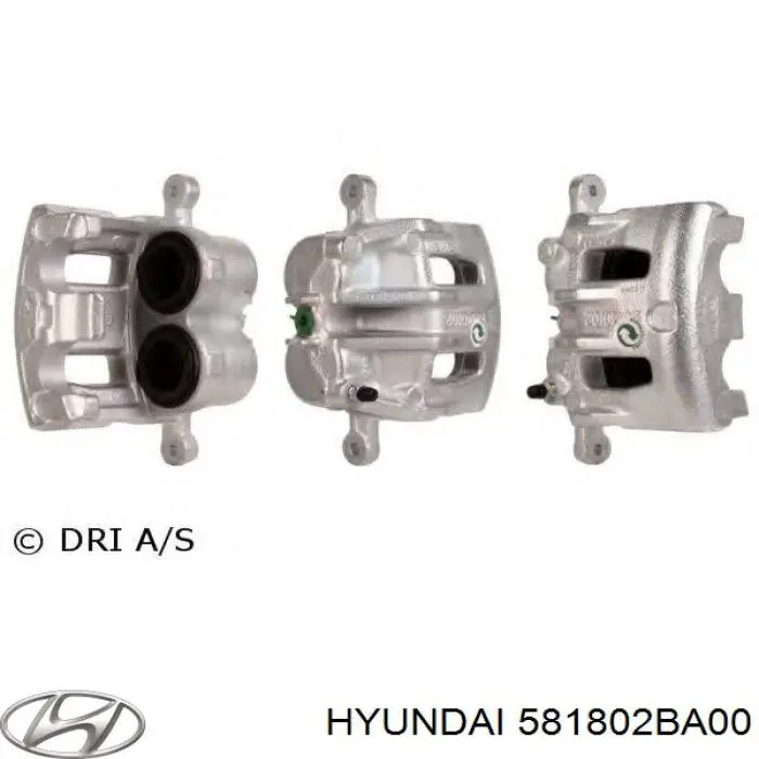 581802BA00 Hyundai/Kia суппорт тормозной передний левый