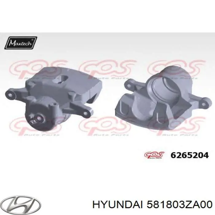 Купить 581803ZA00 Hyundai/Kia Суппорт тормозной передний левый