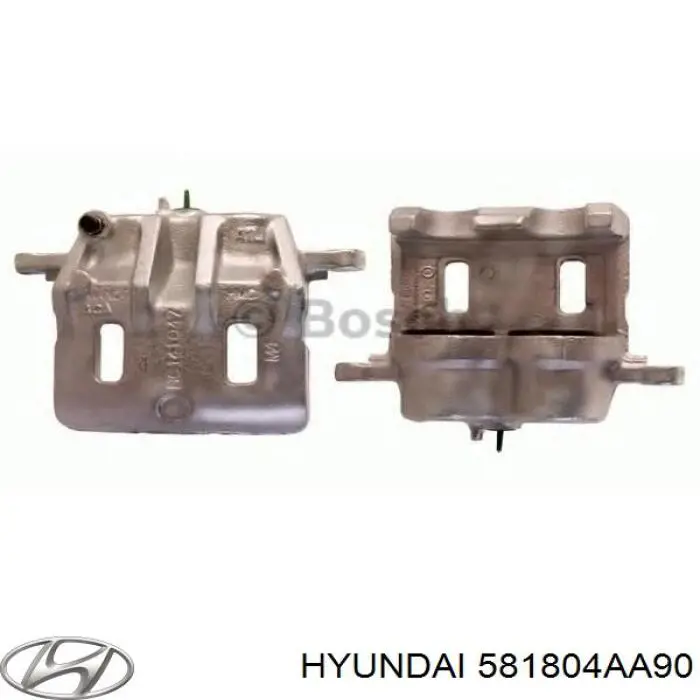 581804AA90 Hyundai/Kia суппорт тормозной передний правый