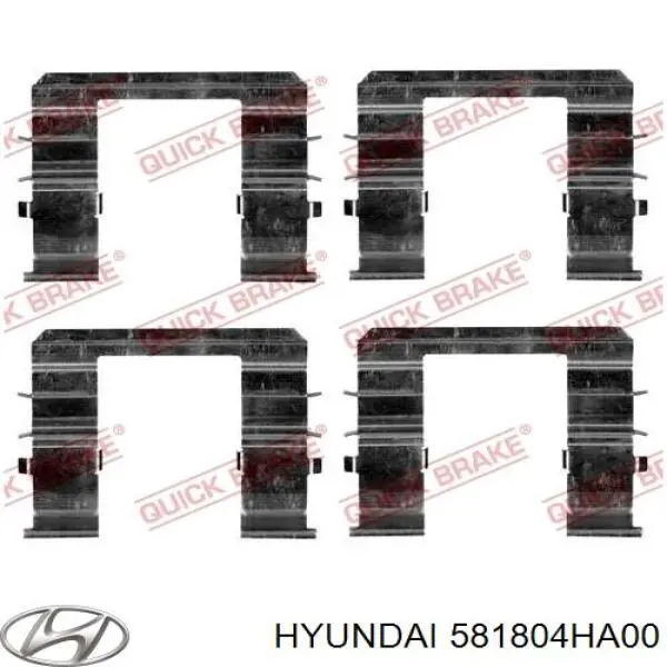 581804HA00 Hyundai/Kia suporte do freio dianteiro esquerdo