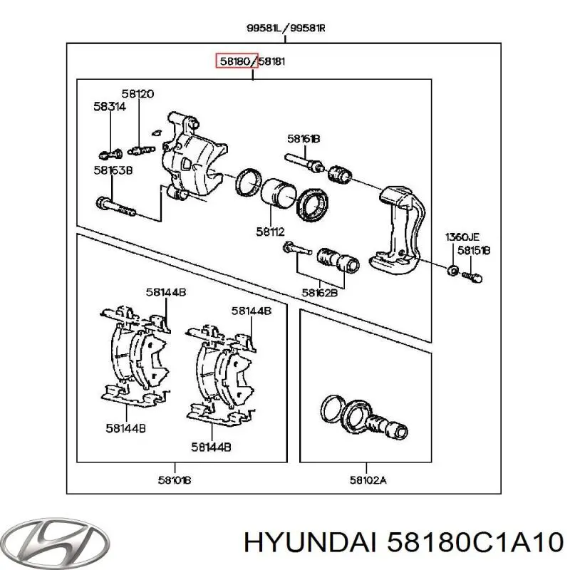 58180C1A10 Hyundai/Kia 