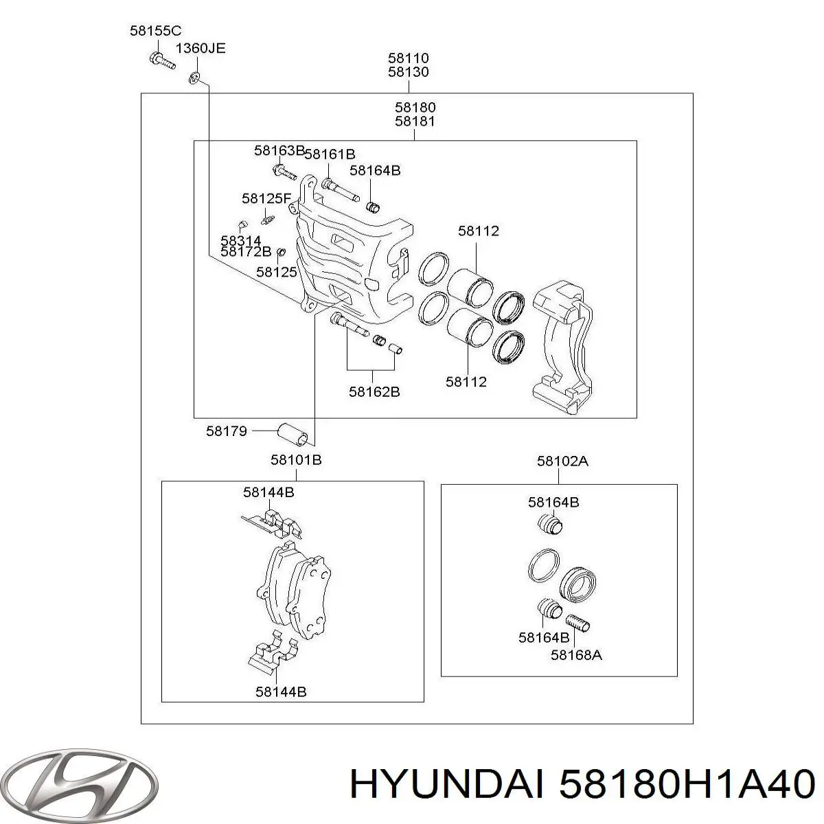 58180H1A40 Hyundai/Kia 