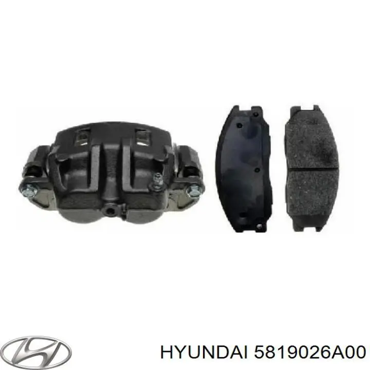 Купить 5819026A00 Hyundai/Kia Суппорт тормозной передний правый