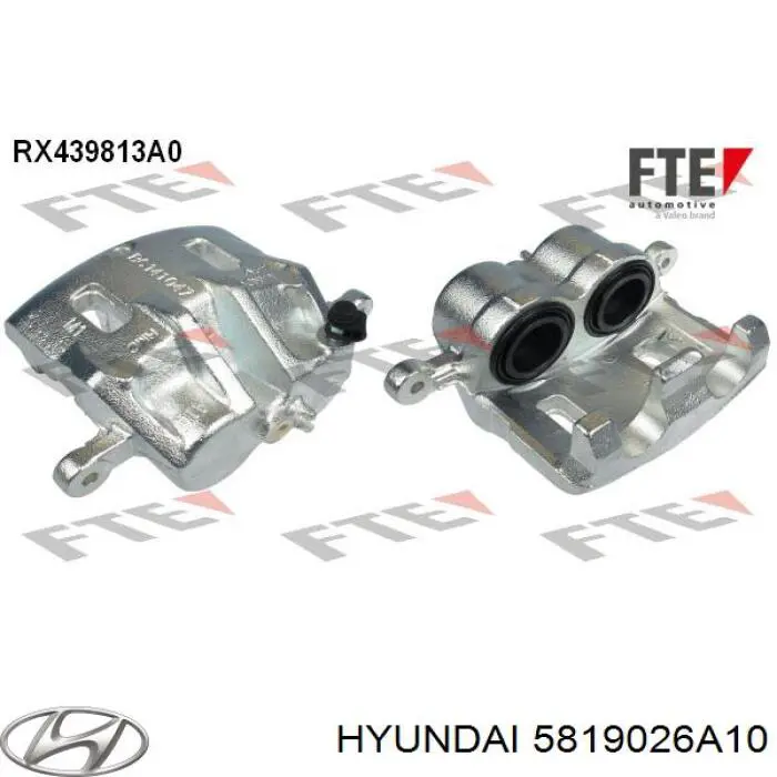 Купить 5819026A10 Hyundai/Kia Суппорт тормозной передний правый