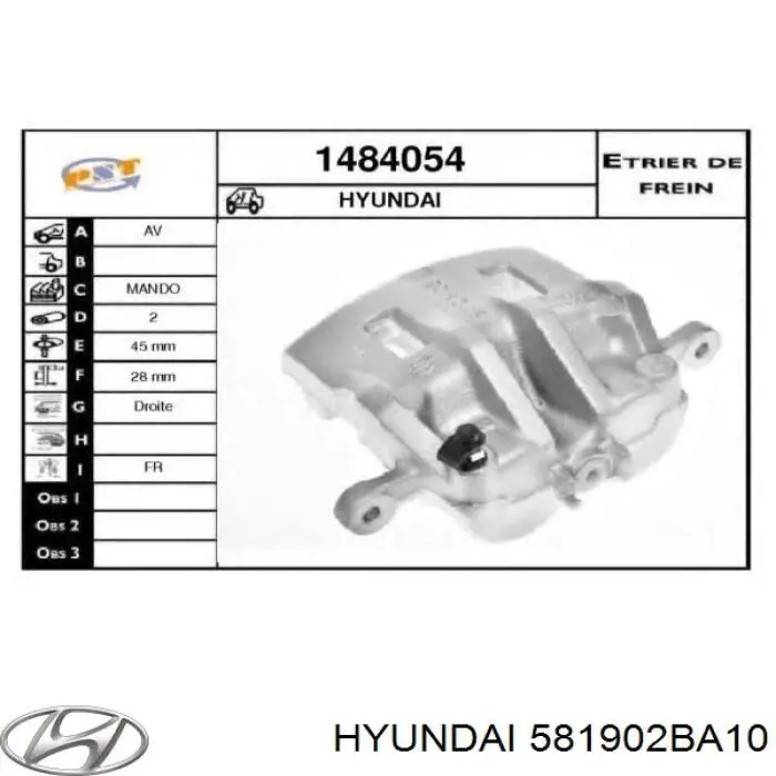 581902BA10 Hyundai/Kia 