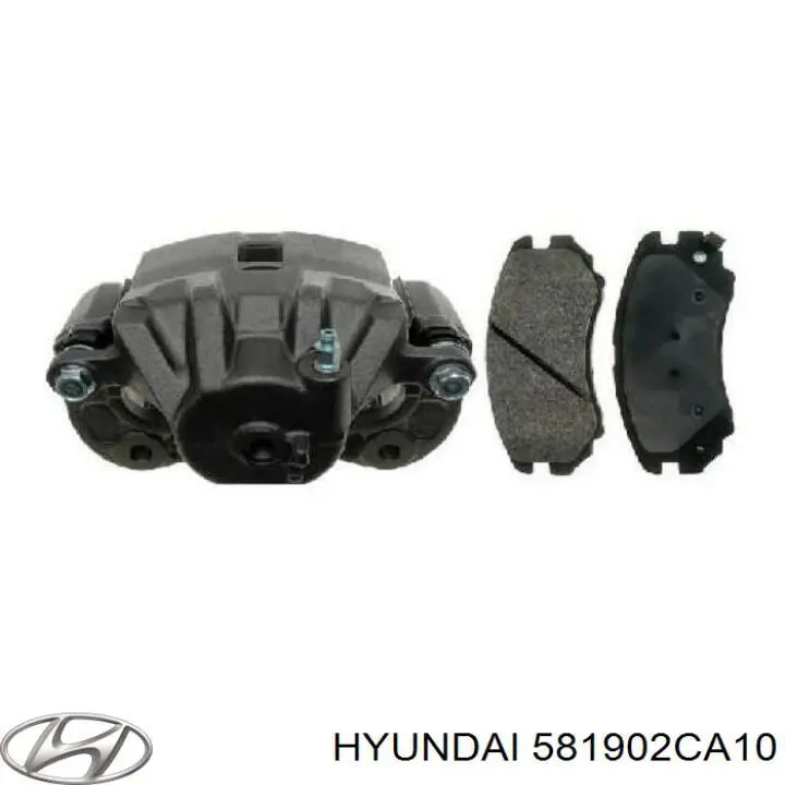 Купить 581902CA10 Hyundai/Kia Суппорт тормозной передний правый
