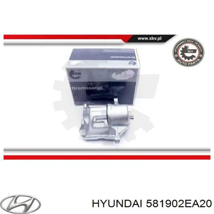 Суппорт тормозной передний правый 581902EA20 Hyundai/Kia