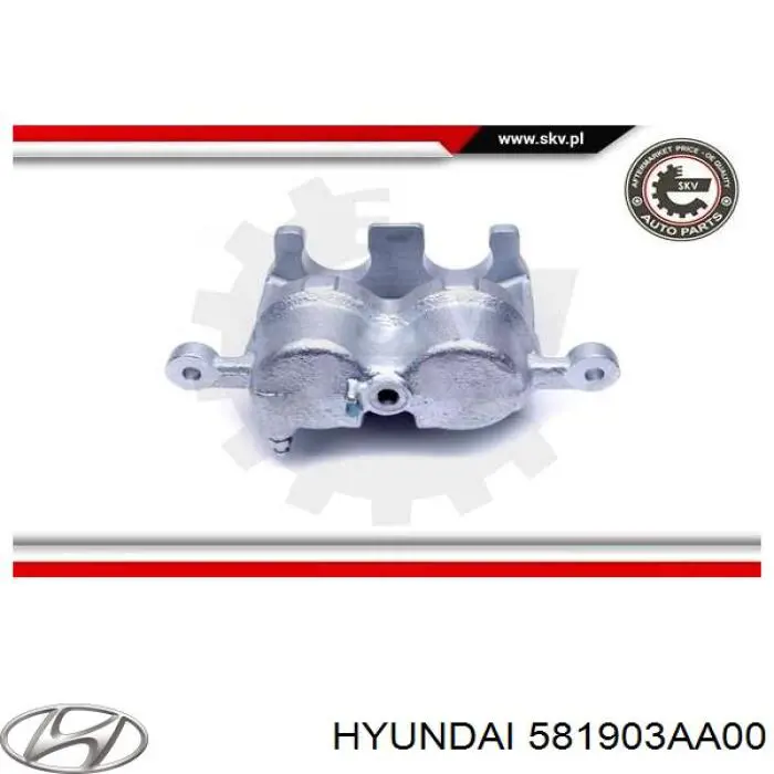 581903AA00 Hyundai/Kia суппорт тормозной передний правый