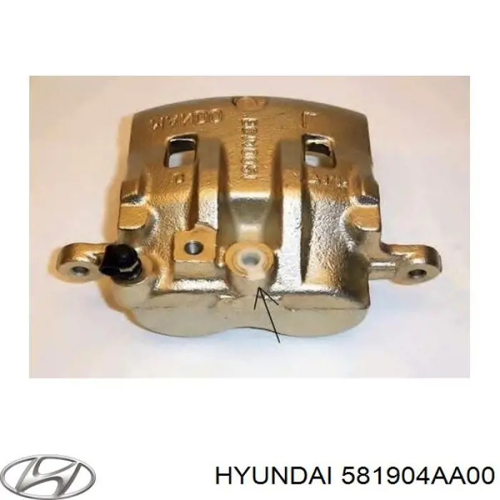 Суппорт тормозной передний правый 581904AA00 Hyundai/Kia