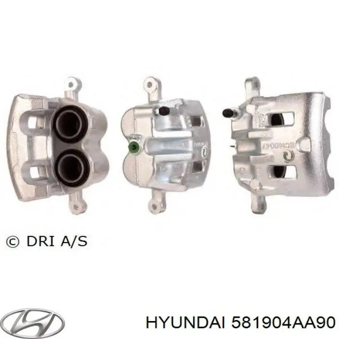 581904AA90 Hyundai/Kia суппорт тормозной задний правый
