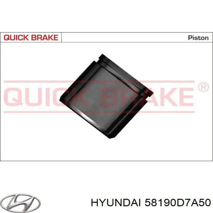 Pinza de freno delantera derecha 58190D7A50 Hyundai/Kia