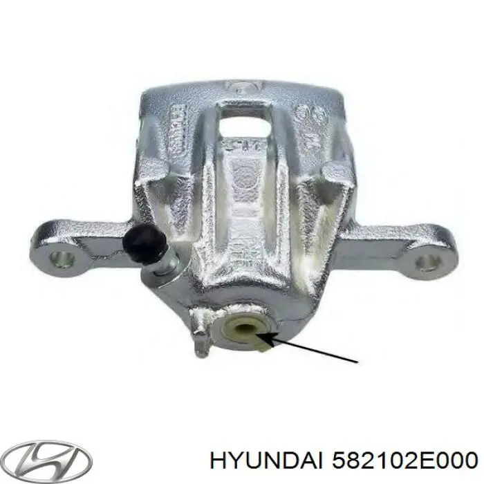 582102E000 Hyundai/Kia suporte do freio traseiro esquerdo