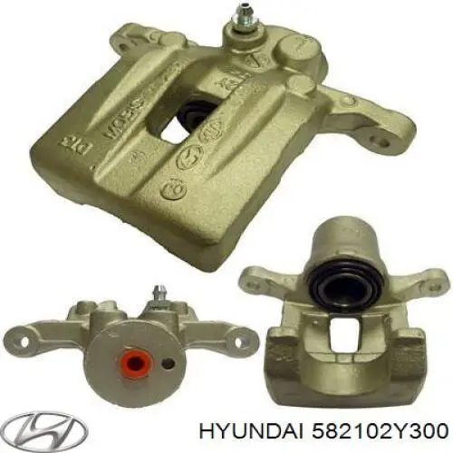 582102Y300 Hyundai/Kia suporte do freio traseiro esquerdo