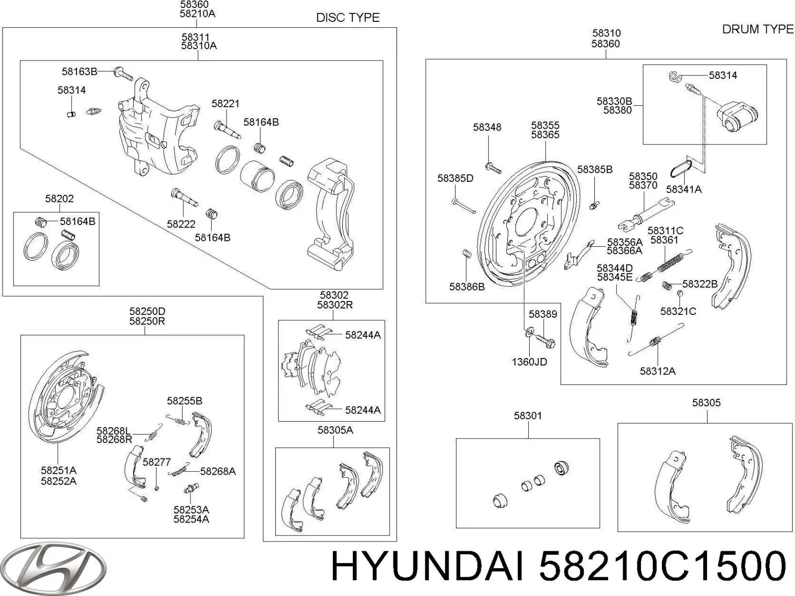 58210C1500 Hyundai/Kia 