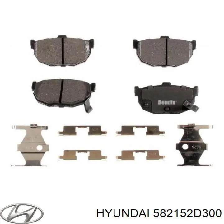 Колодки дисковые  Hyundai/Kia 582152D300 цена, от 10.93 USD