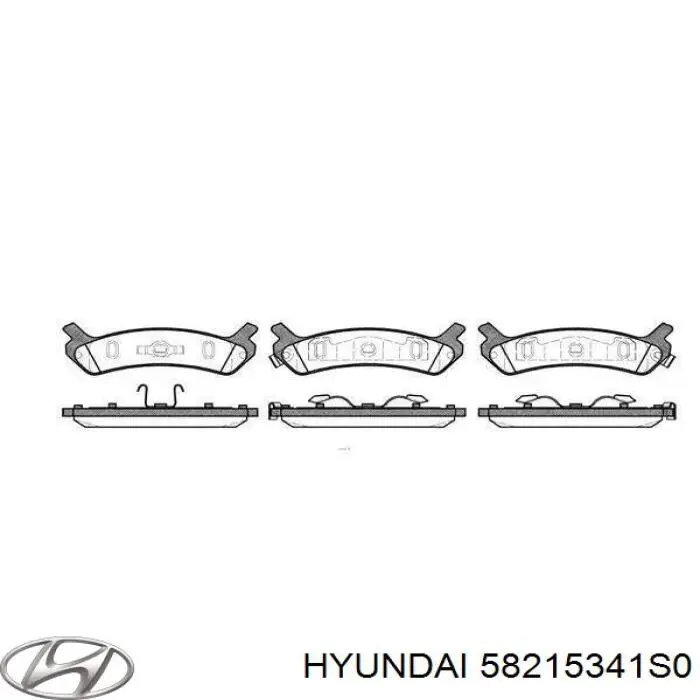 Колодки дисковые  Hyundai/Kia 58215341S0 цена, от 10.14 USD