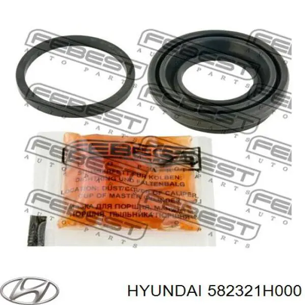582321H000 Hyundai/Kia bucim de suporte traseiro