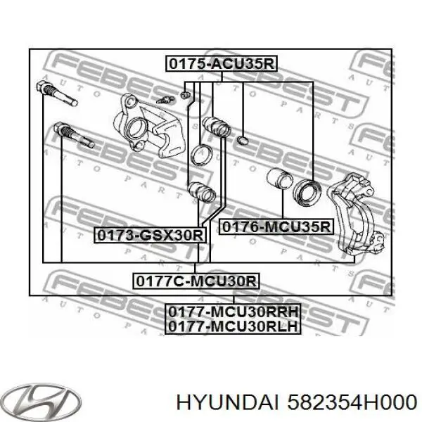  582354H000 Hyundai/Kia