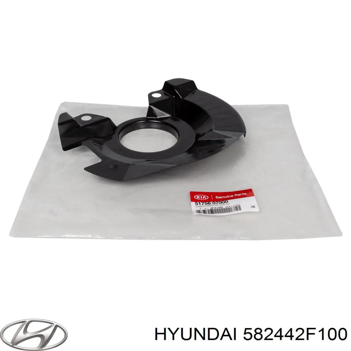 Купить 582442F100 Hyundai/Kia Защита тормозного диска заднего, правая