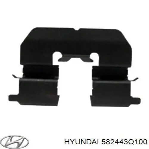 Kit de molas de fixação de sapatas de disco traseiras para Hyundai SOLARIS (SBR11)
