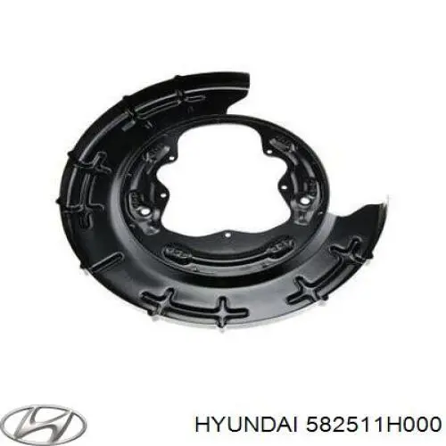 Chapa protectora contra salpicaduras, disco de freno trasero izquierdo 582511H000 Hyundai/Kia