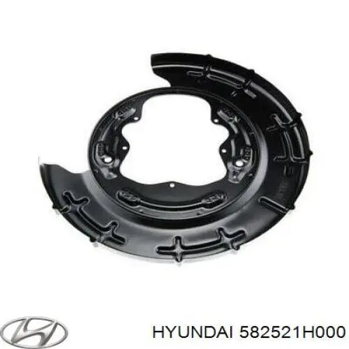 Proteção direita do freio de disco traseiro para Hyundai Elantra (HD)