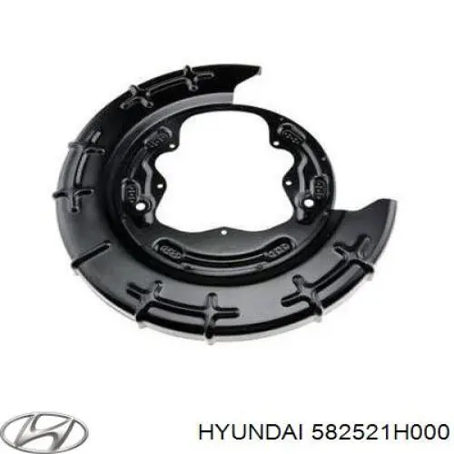 Chapa protectora contra salpicaduras, disco de freno trasero derecho 582521H000 Hyundai/Kia