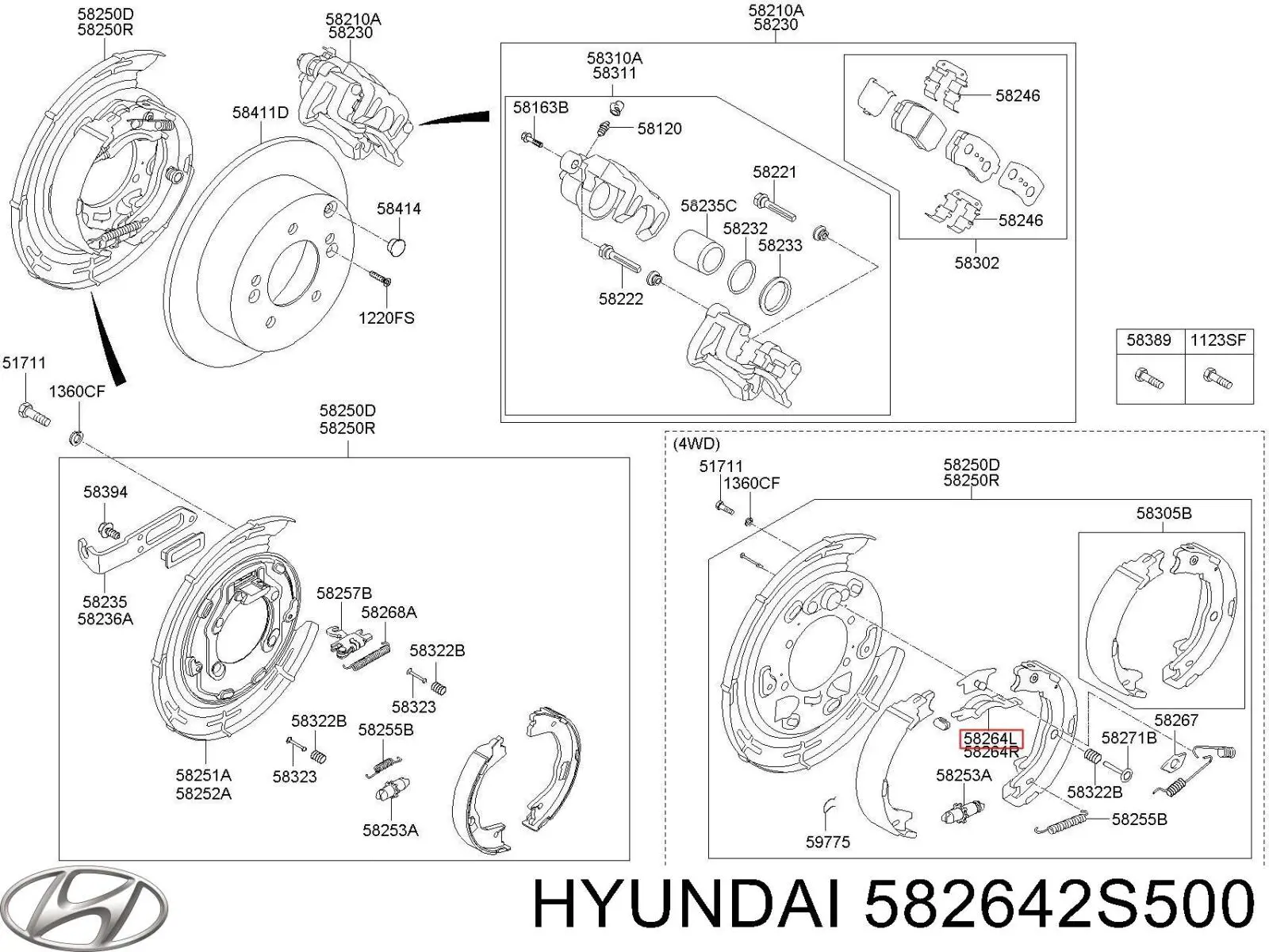  582642S500 Hyundai/Kia