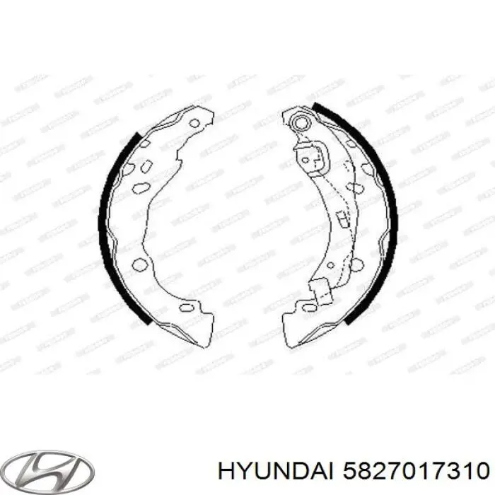 Колодки ручника 5827017310 Hyundai/Kia