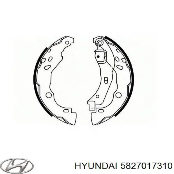 Тормозные колодки стояночного тормоза Hyundai/Kia 5827017310 цена, от 145.46 USD