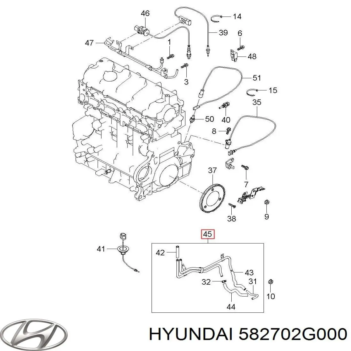  582702G000 Hyundai/Kia