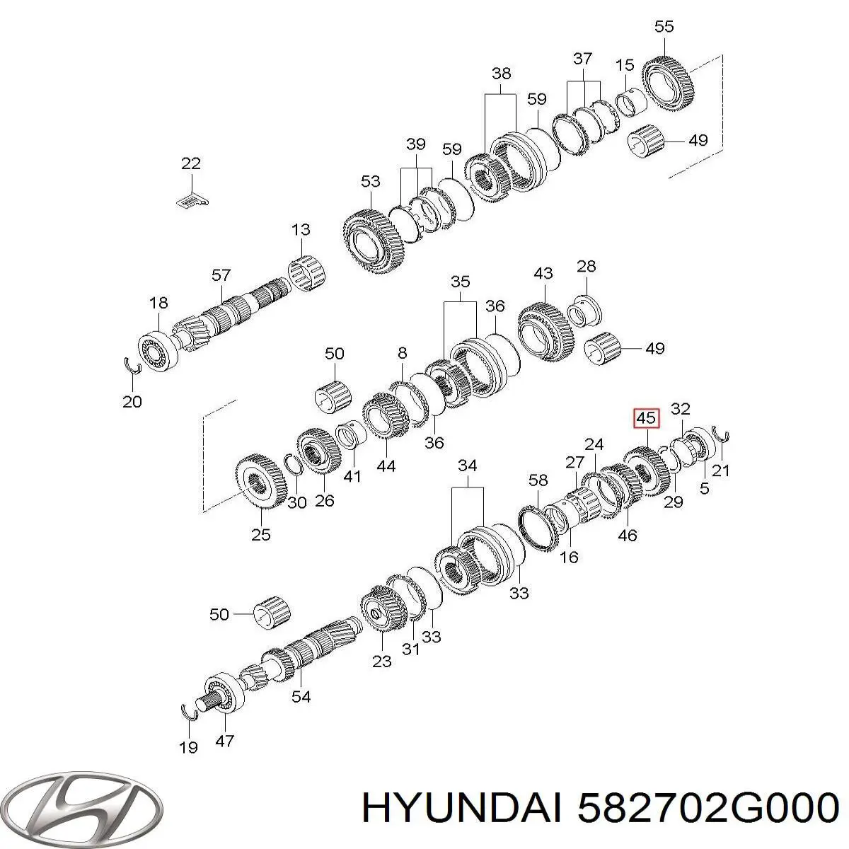  Hyundai/Kia 582702G000 цена, от 24.07 USD