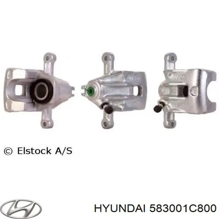 583001C800 Hyundai/Kia суппорт тормозной задний левый