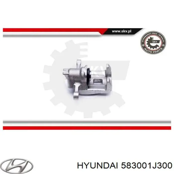 Суппорт тормозной левый задний Hyundai/Kia 583001J300